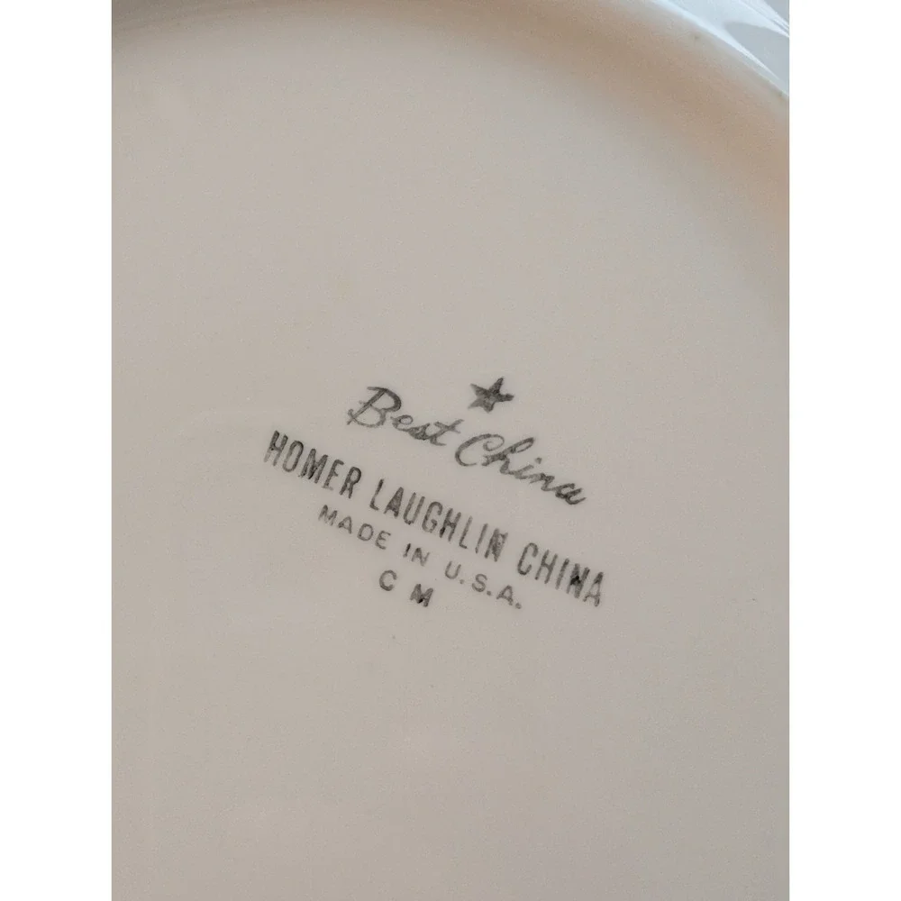 Homer Laughlin Best China Whiteish Scalloped Plate 9.5